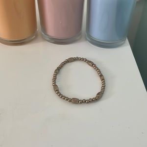 Never been used gold colored beaded bracelet